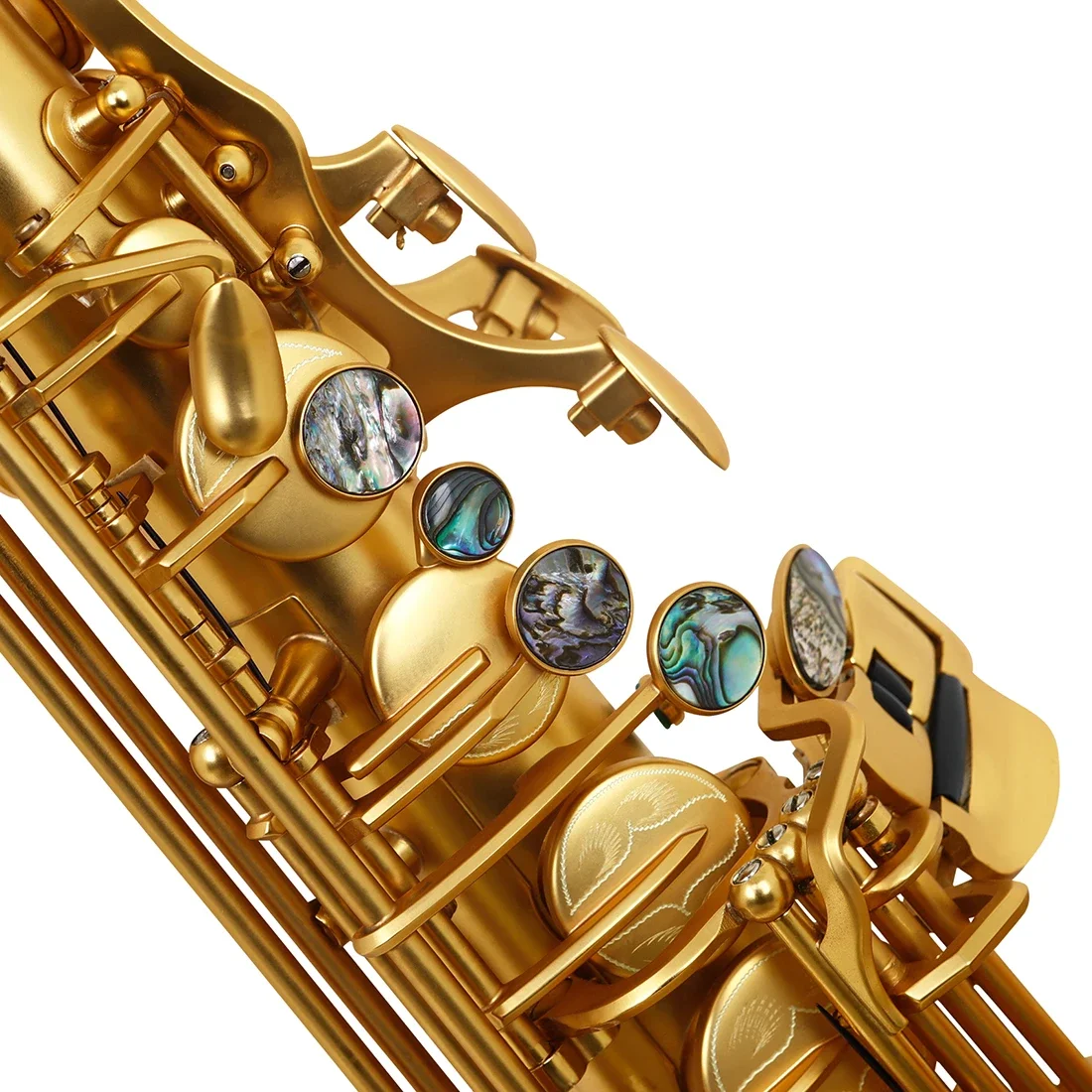 M MBAT Sax Eb نحاس محفور يدويًا ألتو ساكس الذهبي أذن البحر قذيفة الكلارينيت لأداء أدوات النفخ الخشبية مع الملحقات