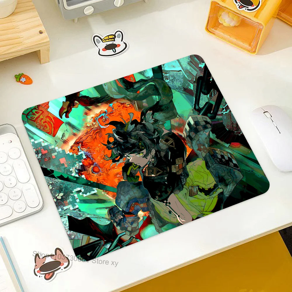 

Kinich Genshin Impact Mousepad RGB Small Size Gaming Mouse Pad With LED Light Desk Mat Super Smooth Non-slip Rubber Bottom