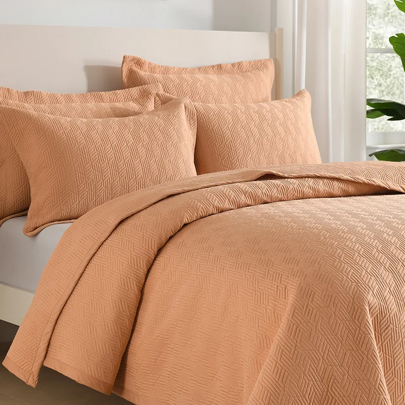 CHAUSUB Lyocell Silky Quilt Bedspread Set 3-Piece Queen Size Summer Cooling Lightweight Quilted Comforter Home Decor Bedding