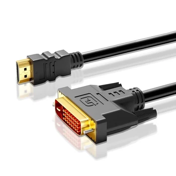 1080P HDMI-compatible to DVI Converter Cable Bi-directional DVI to HDMI-compatible…