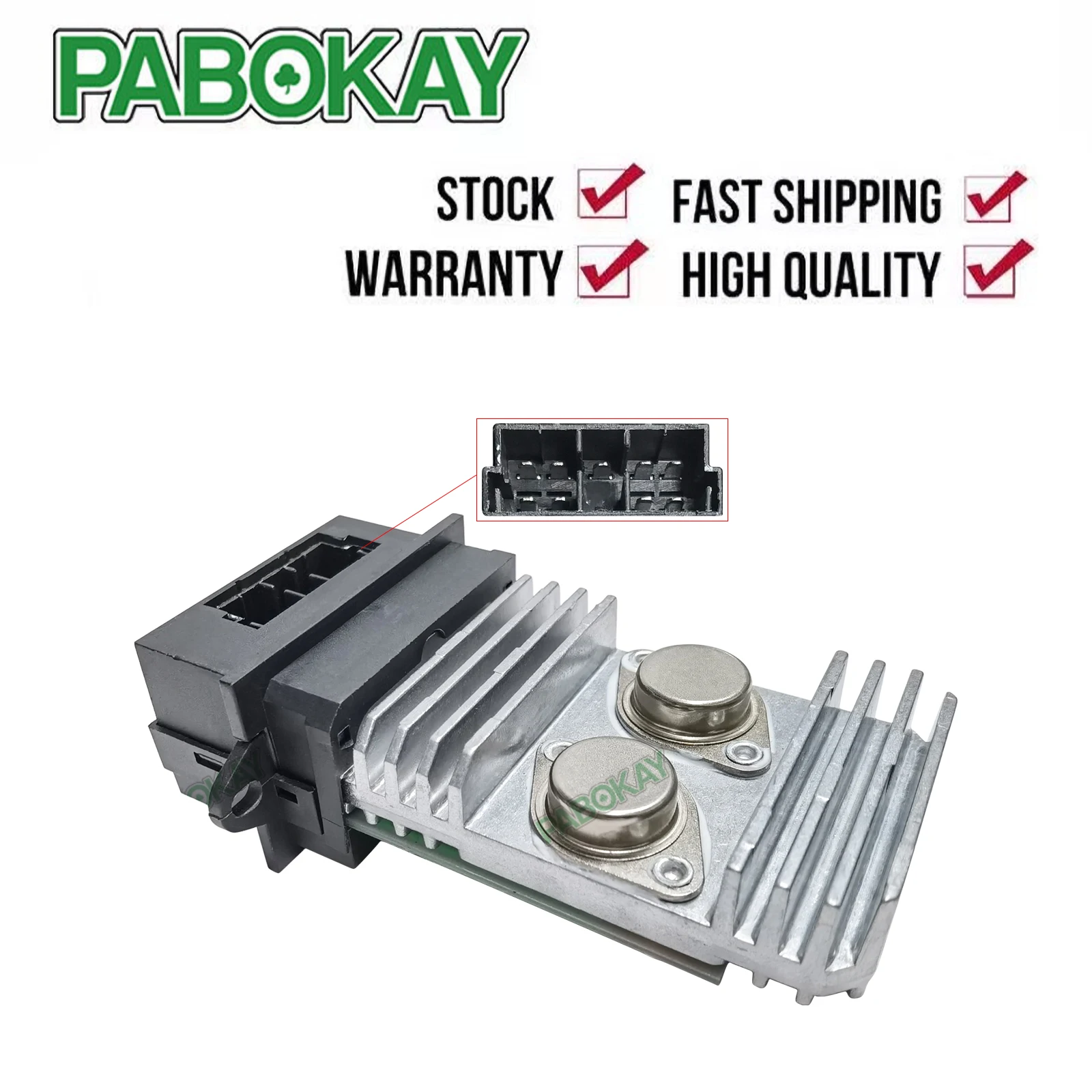 

Резистор вентилятора нагревателя Scenic для Renault Megane Cabriolet 7701040562 509283 FW26025A1 3510068 N106873N 652873