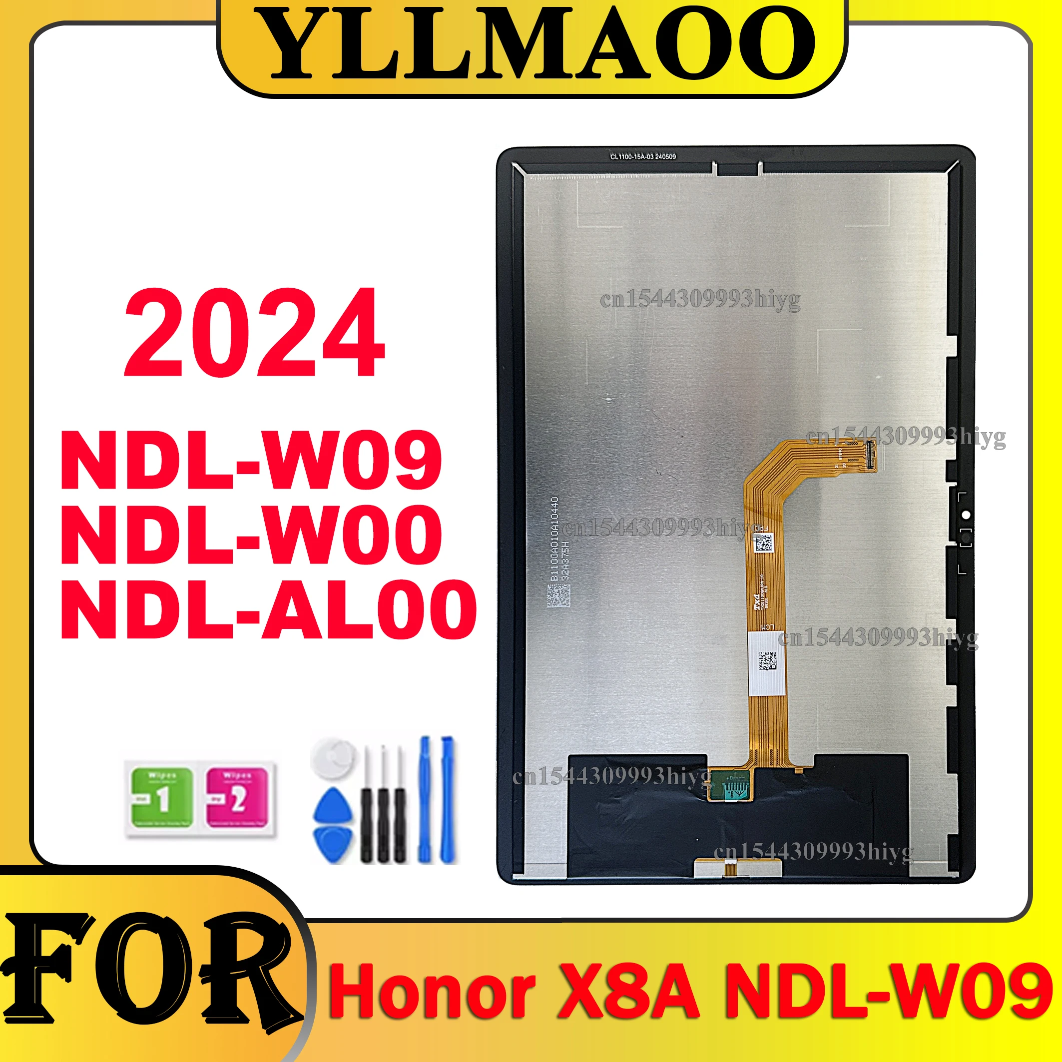 Tablet Display For Huawei Honor Pad X8A 2024 NDL-W09 NDL-W00 NDL