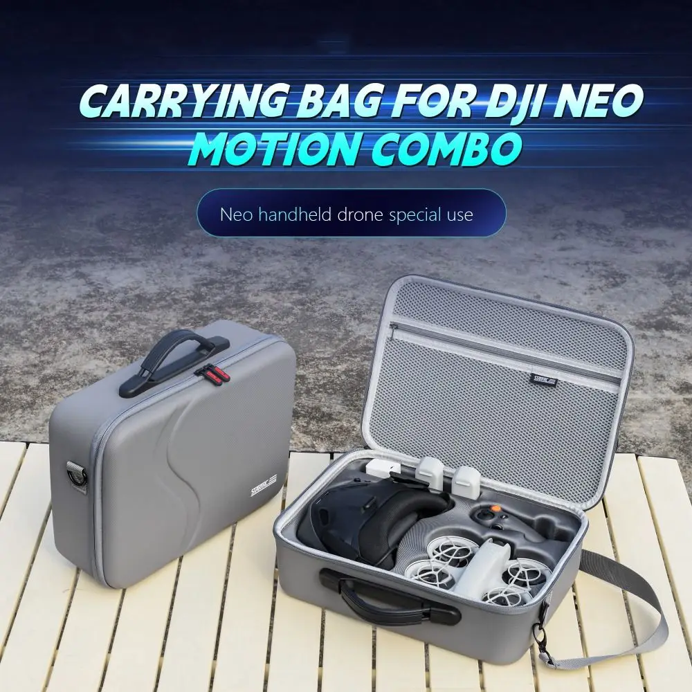 

Shockproof Combo Bag Protective With Sling Strap Hard Shell Large Capacity Drone Accessories for DJI NEO/DJI Goggles N3