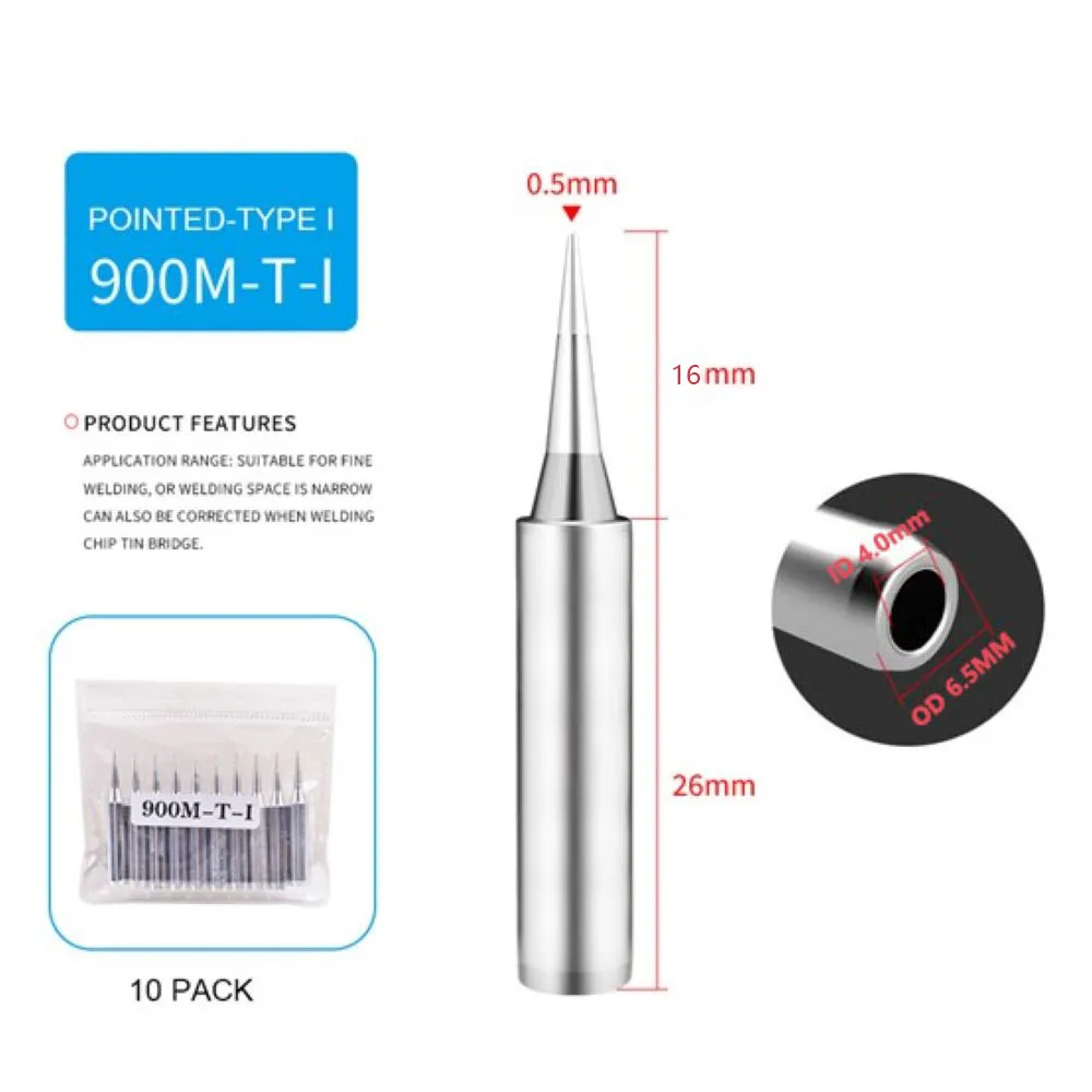 High-Quality Industrial-Grade Internally Heated Tip-Type 900 Soldering Iron Tip For 936/937/907/933 And Other Soldering Irons