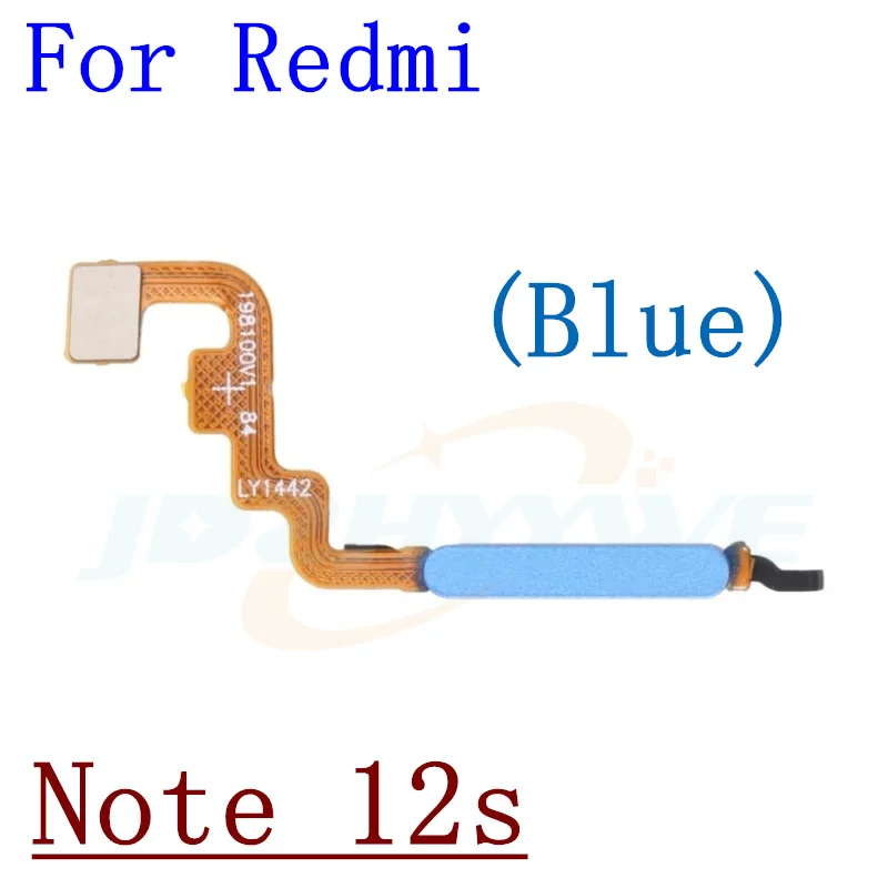 For Xiaomi Redmi Note 12 Pro 12S 12pro 4G 5G Fingerprint Sensor Scanner Touch ID Connect Motherboard home button Flex