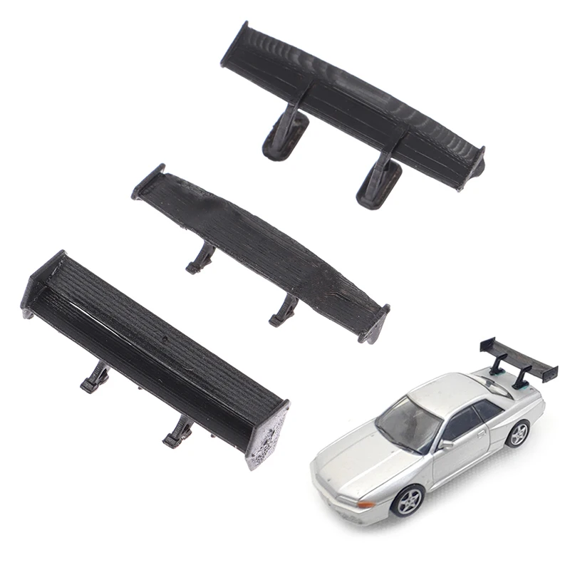 1:64 modello di auto coda auto Spoiler posteriore Mini ala piccolo modello auto fai da te parte modificata per modello di auto giocattolo veicolo da