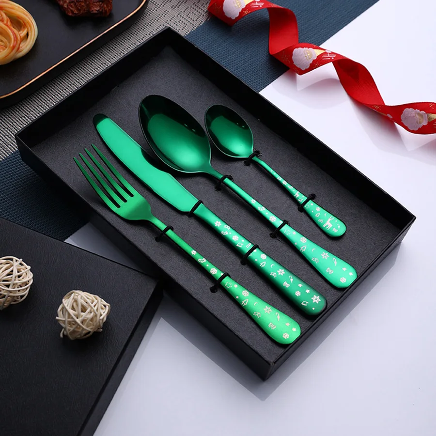 Christmas Tree Stainless Steel Flatware 6
