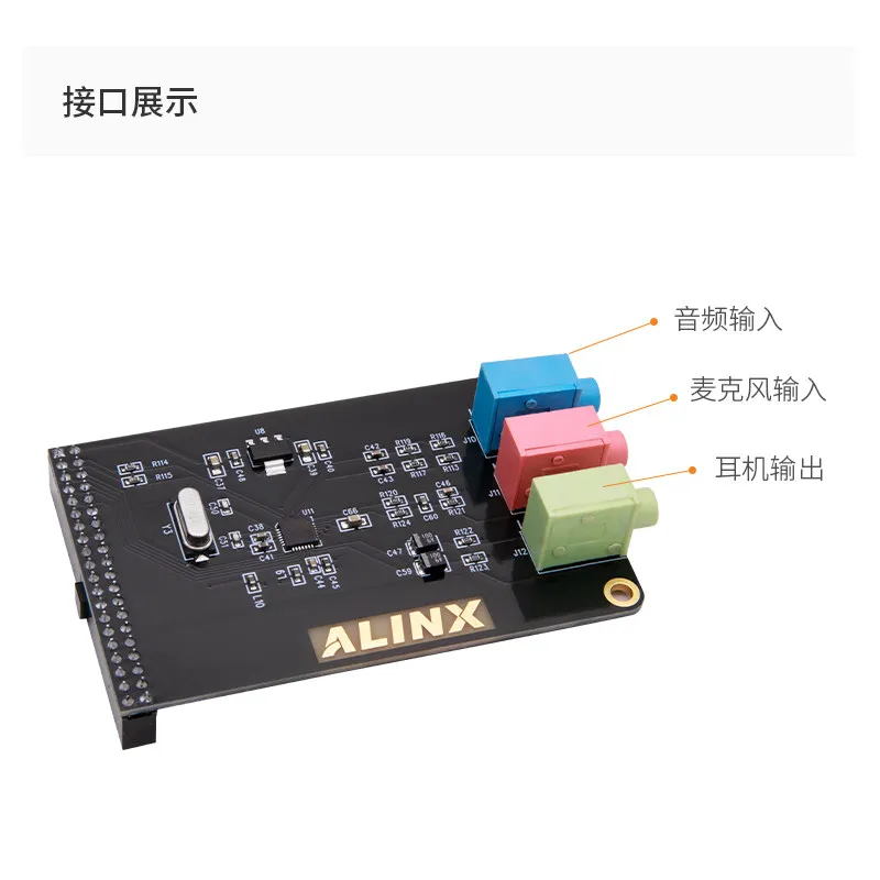 Black Gold Audio Capture Module WM8731 AN831