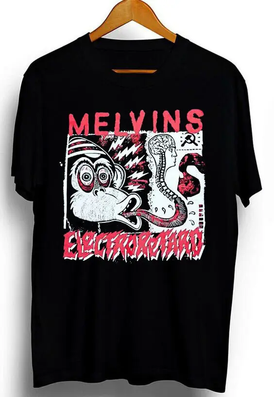 Remake Melvins Electroretard Black T-Shirt, mental punk band t-shirt TE3306