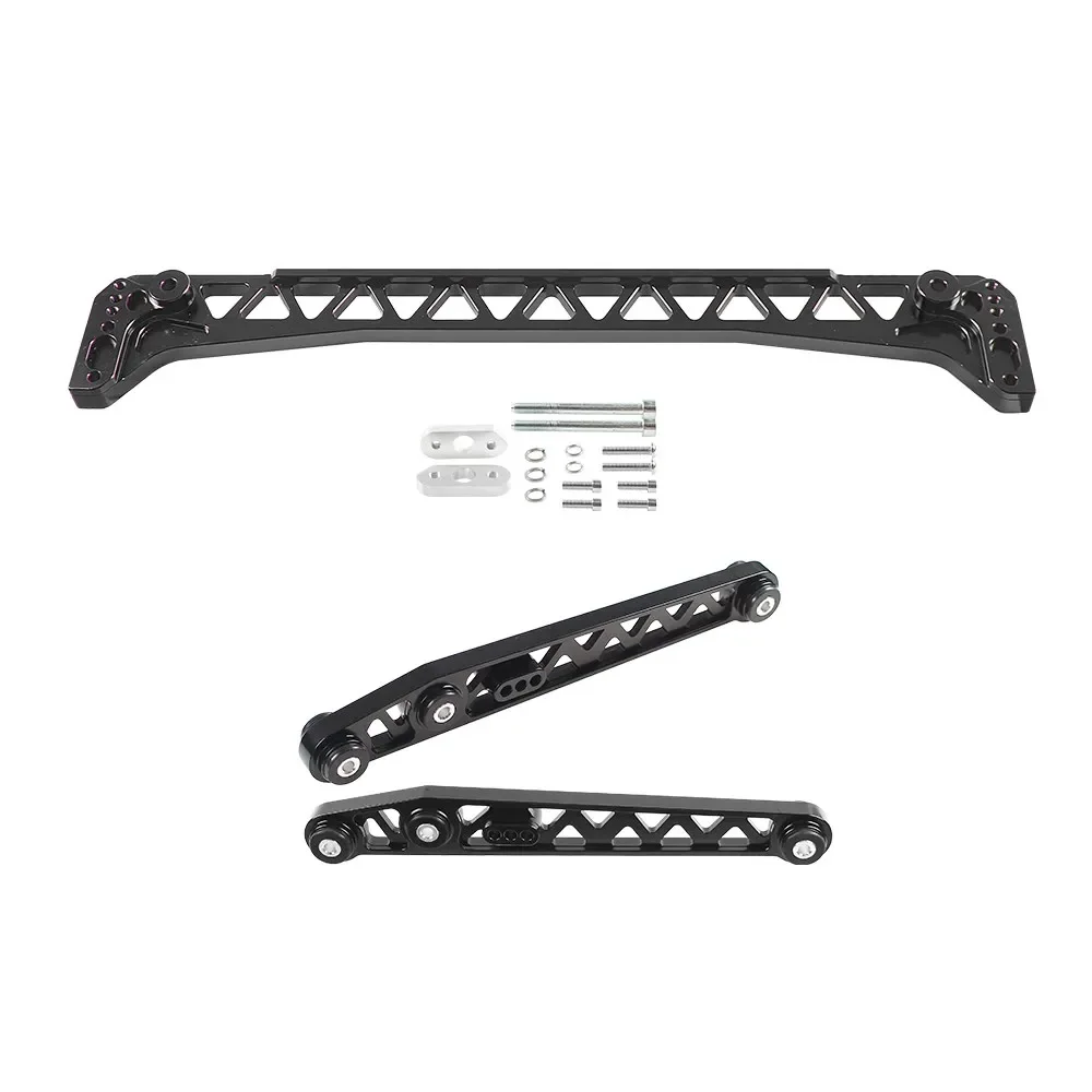 2 pcs Lengan Kontrol Bawah Belakang LCA Billet Aluminium dengan 1 pcs Penyangga Subframe untuk Honda Civic EK 1996-2000