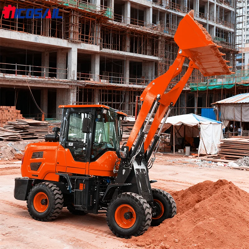 

Hot Selling Quality Multifunctional Small Skid Steer Front End Bucket Articulated Loader Mini Wheel Loader Machines