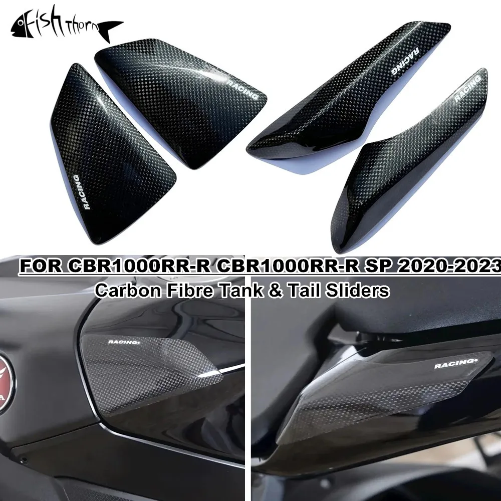 

New For Honda CBR1000RR-R CBR1000RR-R SP 2020-2023 Motorbike Carbon Fiber Side Fuel Tank Cover Slide Protector Tail Trim Cover