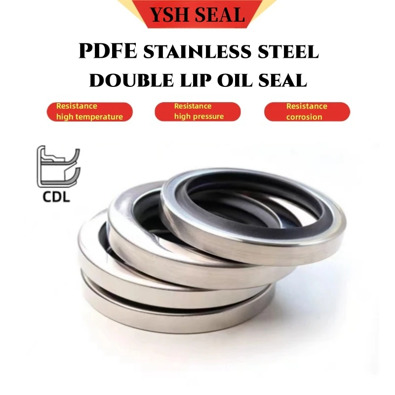 PTFE 30*40/42/43/45/46/47/50/55/75*6/7/8/10mm stainless steel high-speed shaft oil seal B2PT air compressor