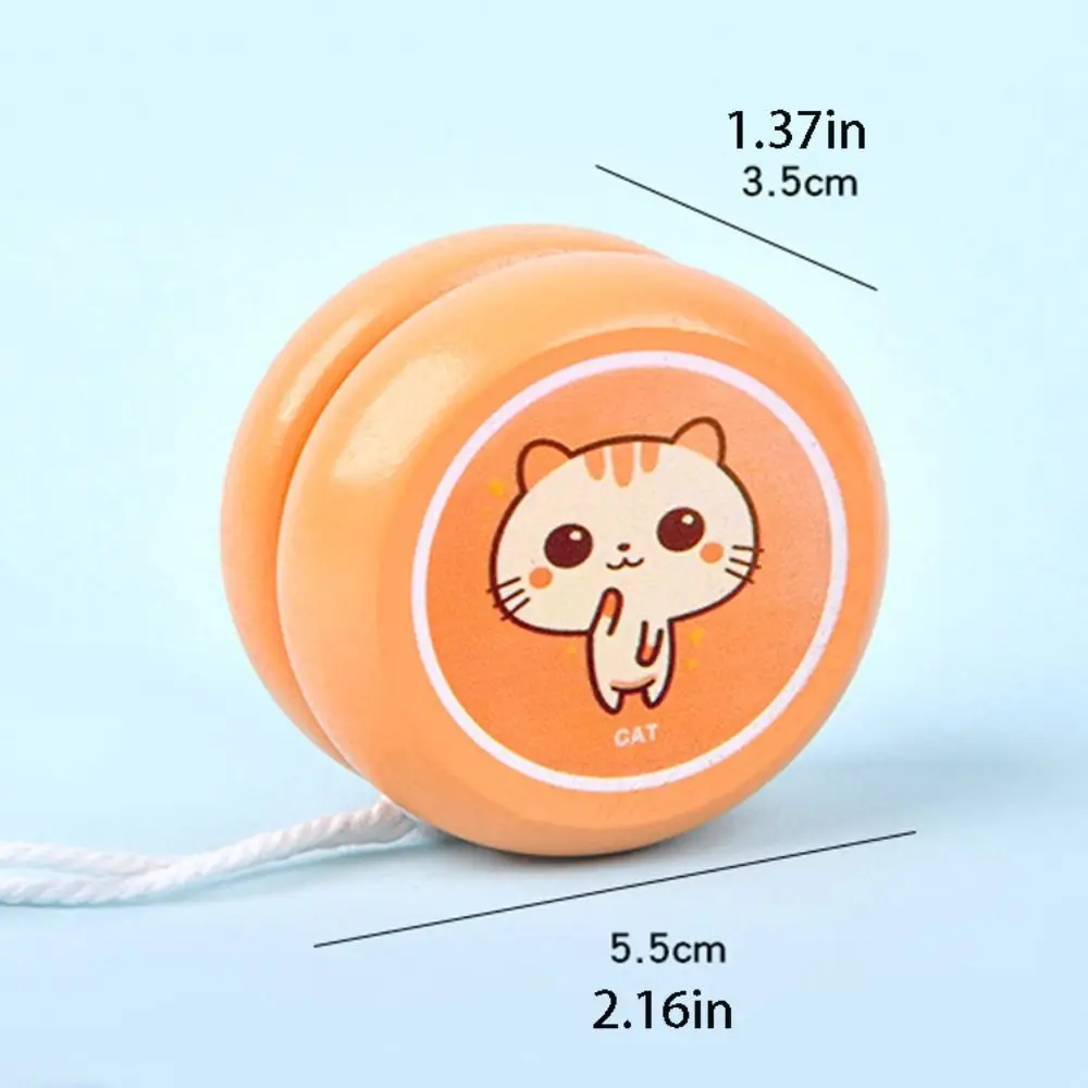 Simplicity Primary Wooden Yoyo Creative Lovely Children's Toys Interest Concentration Yoyo Toys