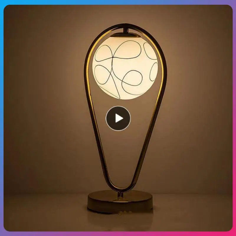 Table Lamp Rich And Soft Lighting Easy To Install And Use Medieval Desk Lamp Smooth Feel Nordic Light Luxury Led Night Light