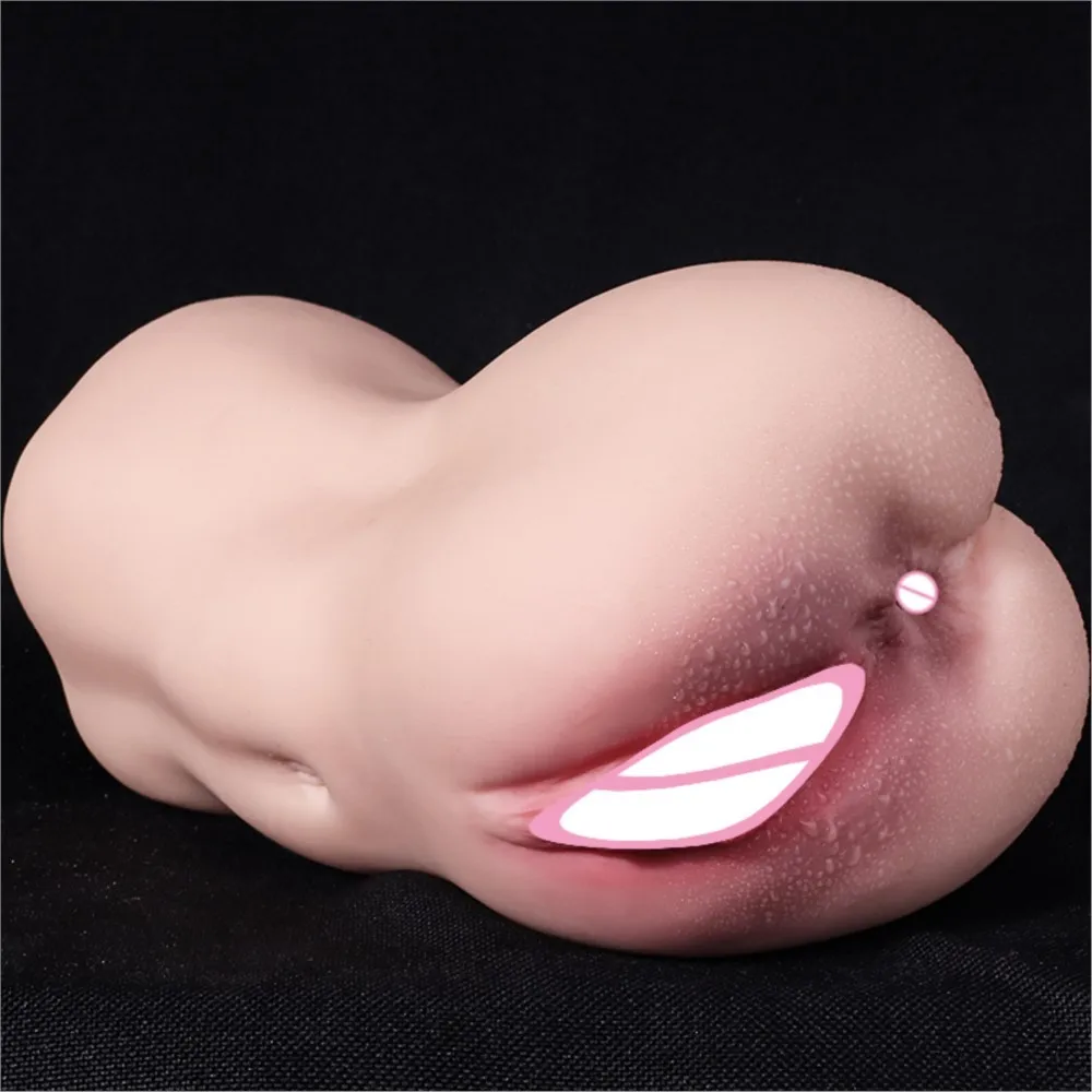 Artificial Vagina Pink Vaginal Dolls Pussy Anus Sucking Penis Deep Throat Male Masturbator Pocket Pussy for Men Adult supplies