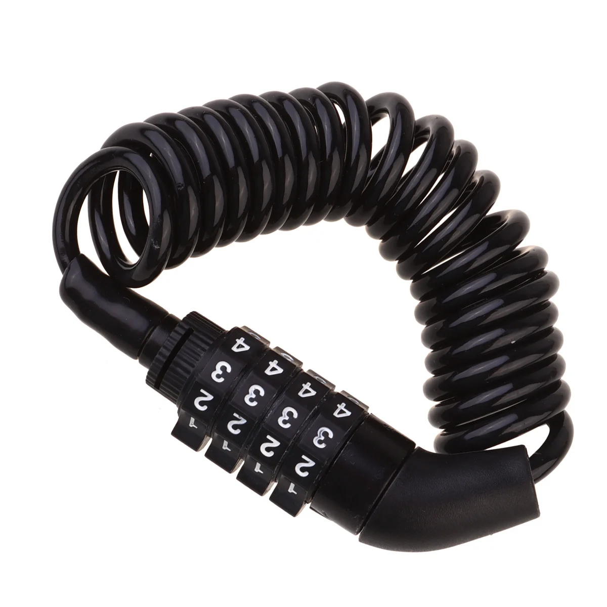 1 قطعة قفل الدراجة المعدنية 4 أرقام كلمة المرور الجمع مكافحة سرقة قفل الأمان المحمولة المدمجة للدراجات النارية سكوتر