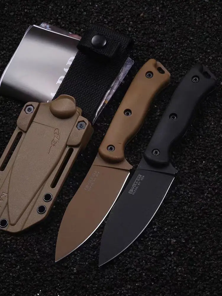 BK-19 multifunktion ale Wildnis Camping Bergsteigen Jagdmesser aufgebaut Zelt gerade Messer Brots cheibe scharfes Obst messer