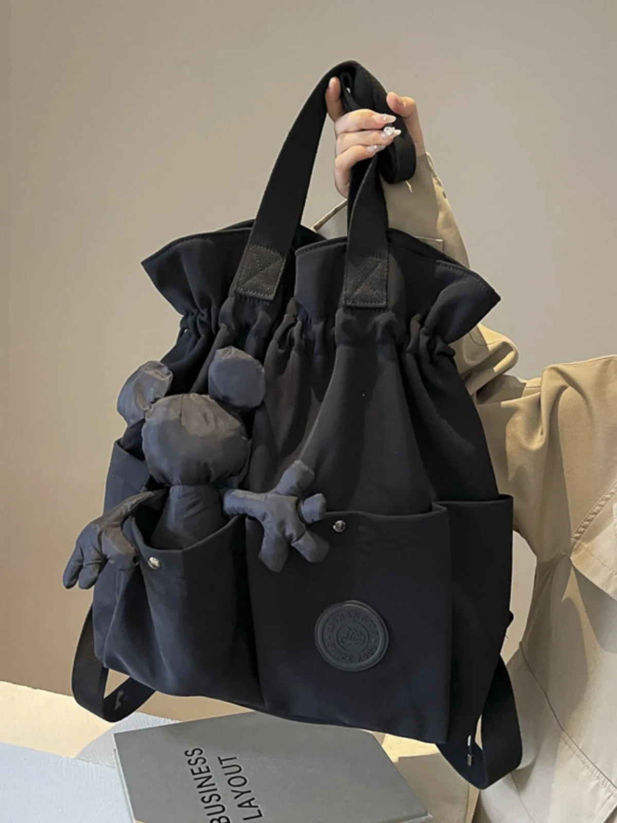 

Lightweight Women's Bapa 2025 New Large Capaci ort Trip Travel Bag College Students Versatile Handbag Sin...