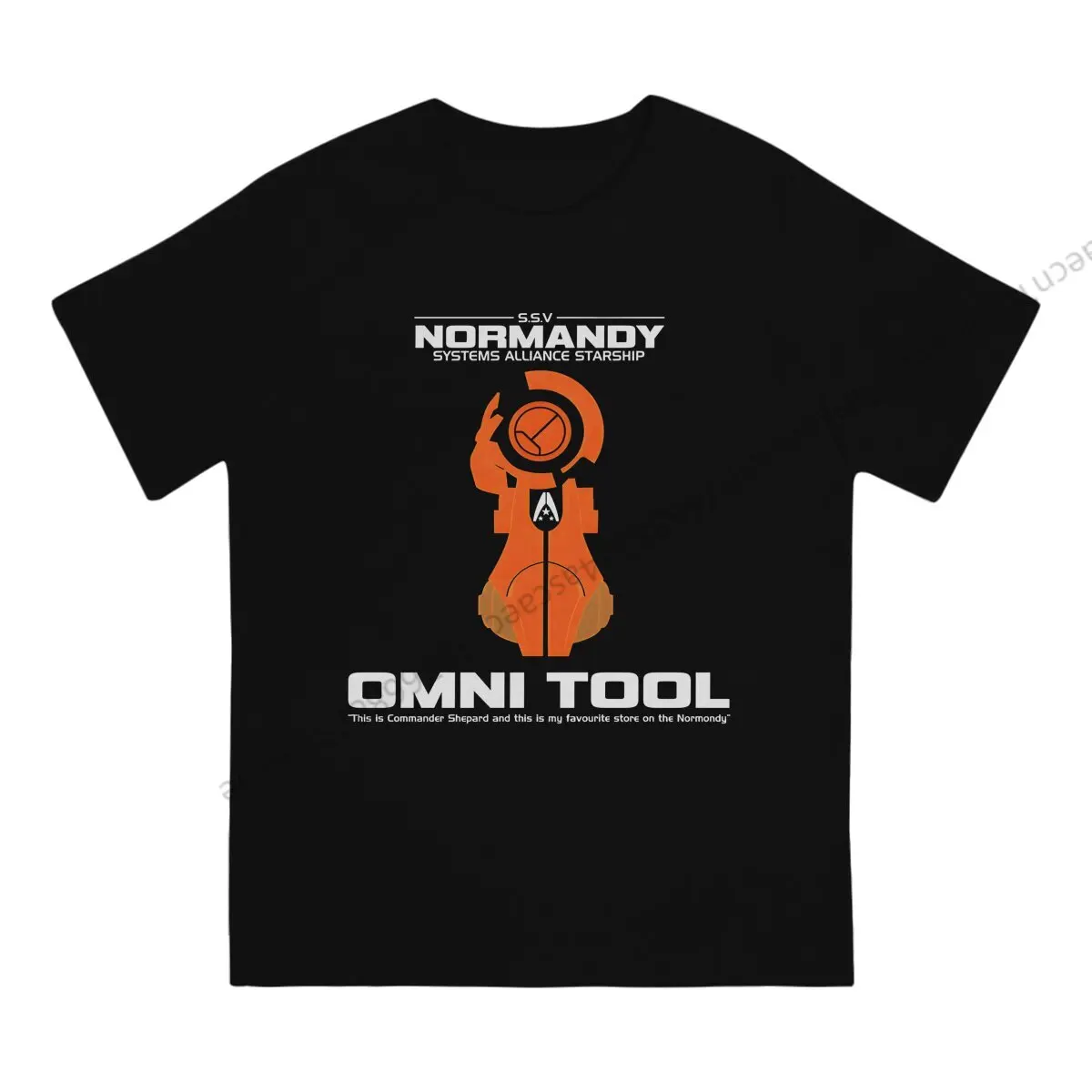 Omni Tool Mass Effect Men T Shirt Crewneck TShirt Cotton Streetwear