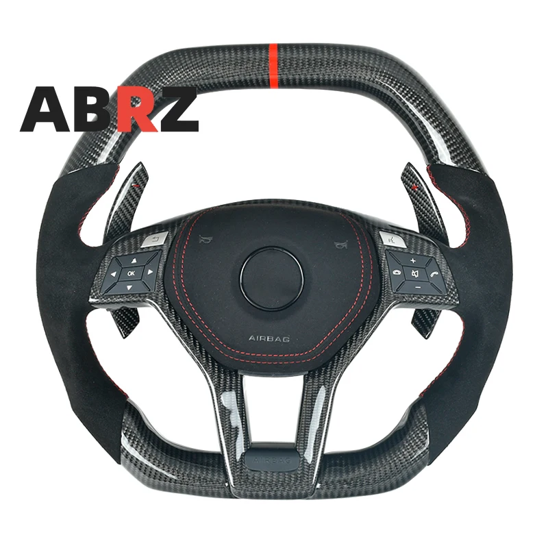 

Customized Carbon Fiber Steering Wheel For Mercedes-benz GLC GLE450 C63 C450 E63 W176 W204 W205 W213 A250 AMG Car Acesssories