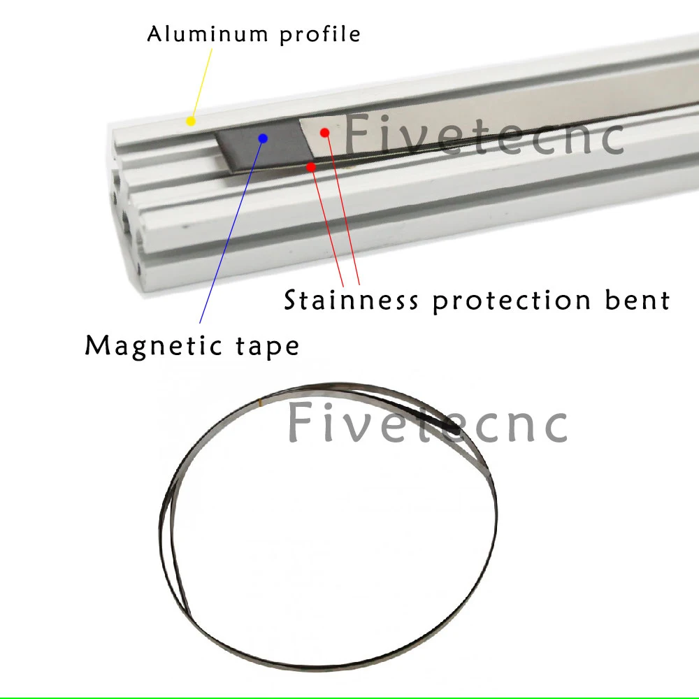 New 500mm 5um 5V High Accuracy Magnetic Scale Magnet Linear Encoder for Woodworker Milling Lathe Cutting Machines