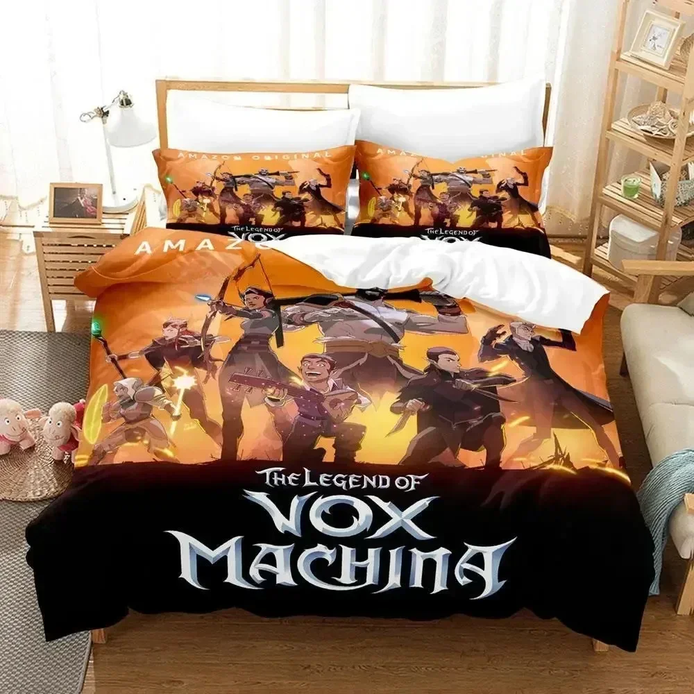 

New Legend of vox machina game Bedding Set Printed Bed Set With Pillowcase Bed Duvet Cover Soft Queen King Size Bedclothes Home