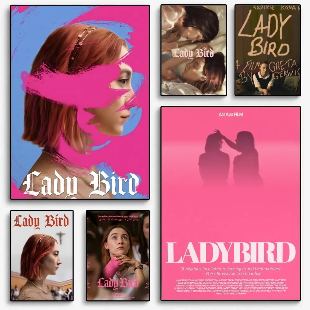 Classic Teenager Movie Lady Bird Vintage Film Poster Room Home Decoration Interior Wall Art Printing Garage Posters Gift
