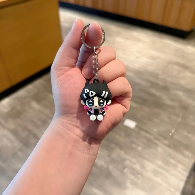 6PCS Valorant New Cute Chibi Character Keychain Double Sided Printed Acrylic Bag Lovely Collectible Backpack Charm Gift for Fans view 5