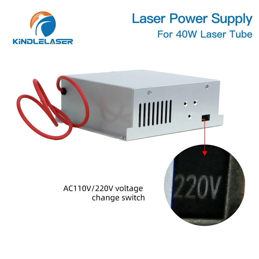 Kindlelaser 40W CO2-Laser-Netzteil MYJG-40NG 110V 220V für CO2-Lasergravur-Schneidemaschine 35-50W MYJG
