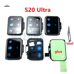 For Samsung Galaxy S20 Ultra Repair Replace Back Camera Glass Lens Cover with Frame Holder Replacement Part