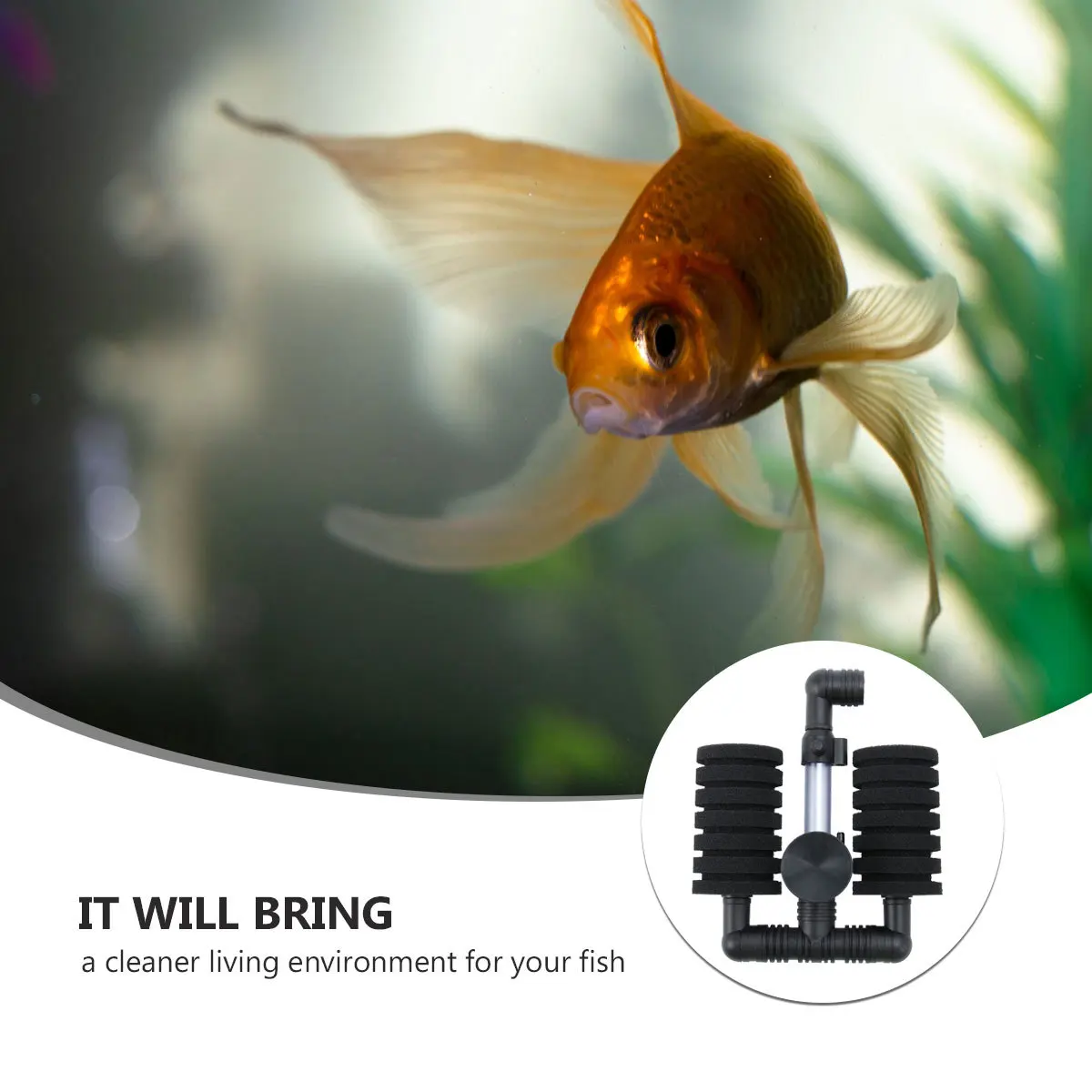 

Aquarium Fish Tank Biochemical Sponge Filter Black High Efficiency Biological Filter Oxygenates Water Stable Quality