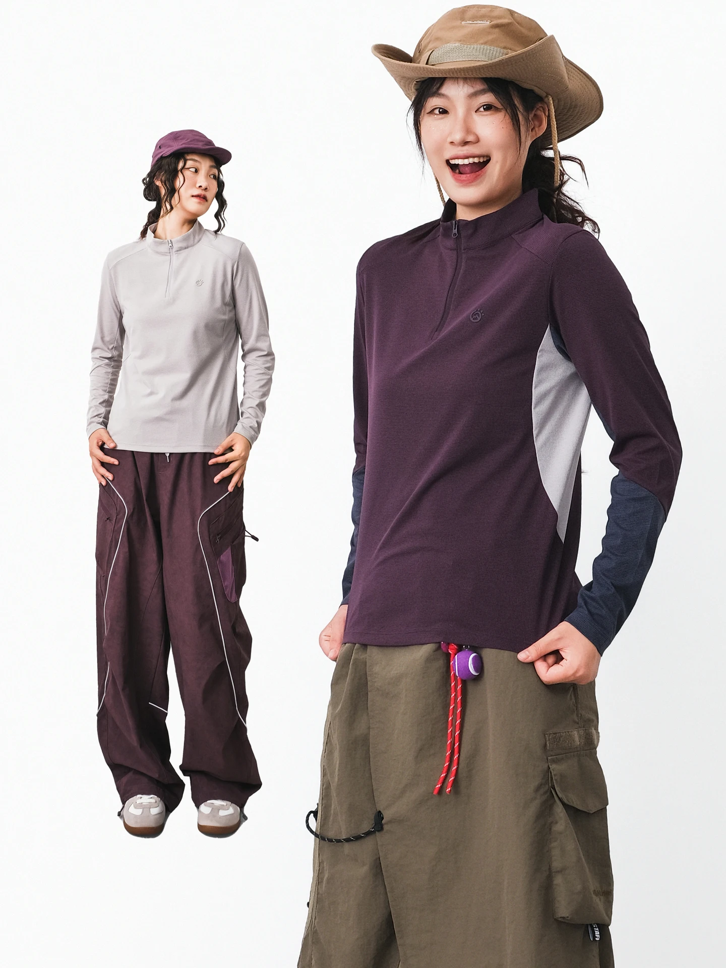 

Женская футболка на молнии Moisture-ng Qui-Dry Long Sve для бега, йоги, фитнеса, спортивный топ, длина, полиэфирное волокно