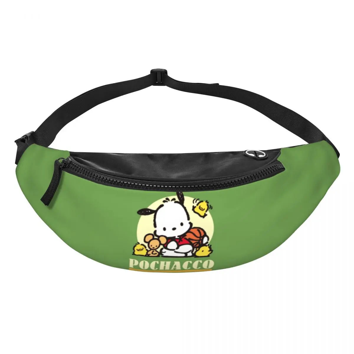 Pochacco حزمة فاني غير Mon للنساء والرجال ، مخصص ، عارضة ، Crossbody ، حقيبة الخصر للجري ، الهاتف ، الحقيبة النقدية