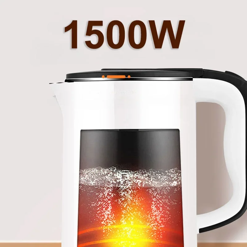 Bouilloire électrique à eau bouillante isolée, théière intelligente LED, bouteille thermos coordonnante, cafétéria, appareil ménager, 3L, 220V, 55 ℃