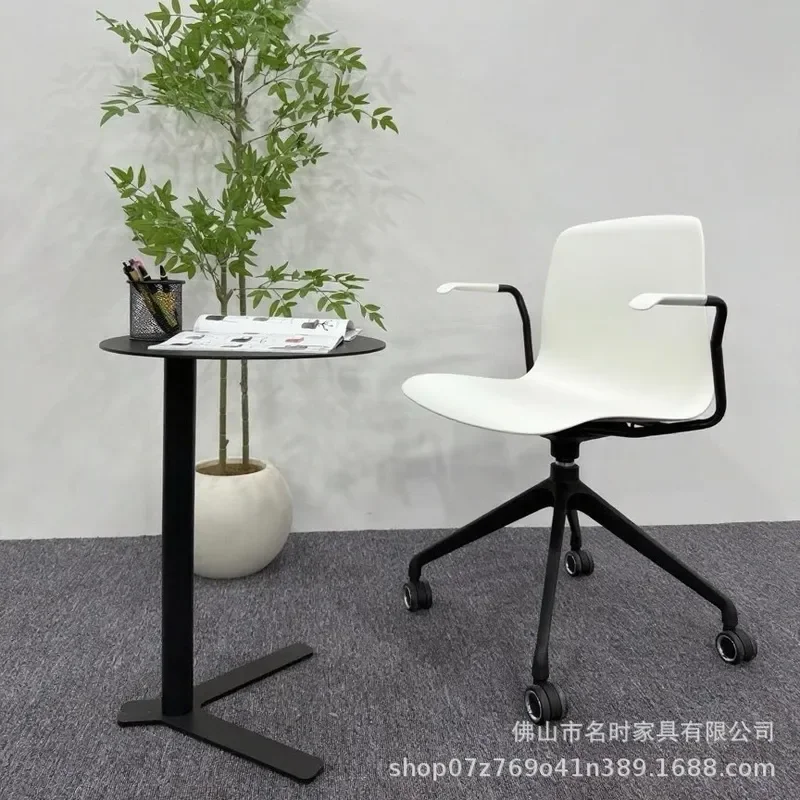 360 Degree Swivel Plastic Training Chair Adjustable Height Office Seat for Conference Room Negotiation Workstation Computer