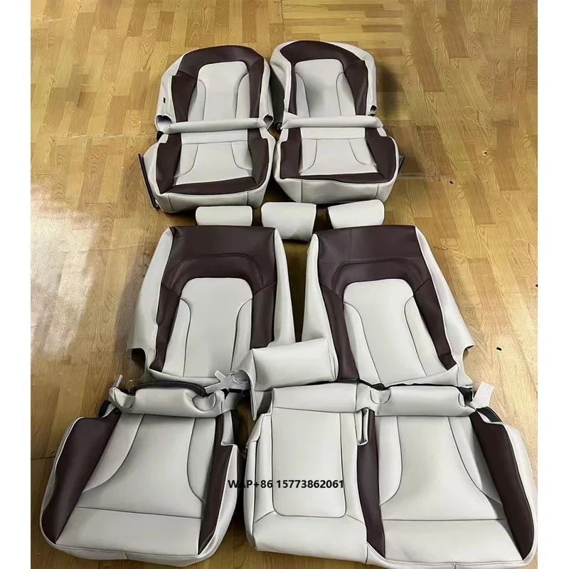 

Custom White Nappa Leather Full Replacement Car Seat Cover for Au Di Q5
