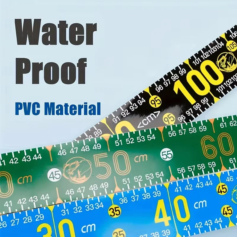 ملصق مسطرة السمك المقاوم للماء مقاس 130 سم: قياس سريع للأسماك، يناسب القوارب، وصناديق المعالجة، وقضبان الصيد والمزيد من معدات الصيد. #2