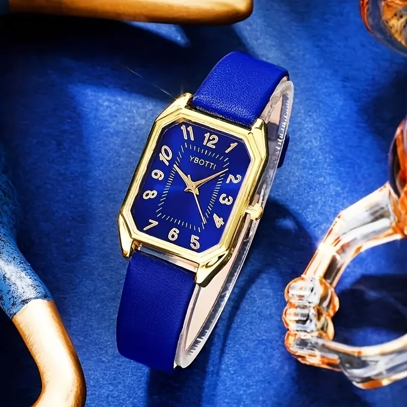 1Pc of the Latest Elegant and Exquisite Quartz Wristwatch with a 4Pc Jewelry Set, Suitable for Daily Wear, Birthday Parties, Valentine's Day, Easter, Christmas, New Year, Mother's Day, Halloween, and as a Gift for Family and Friends (Package Box Not Included)