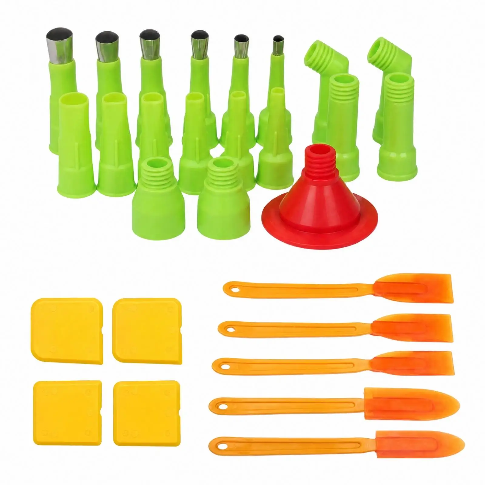 Ensemble de 19 outils polyvalents pour le façonnage des joints de calfeutrage, idéal pour le calfeutrage des joints de construction