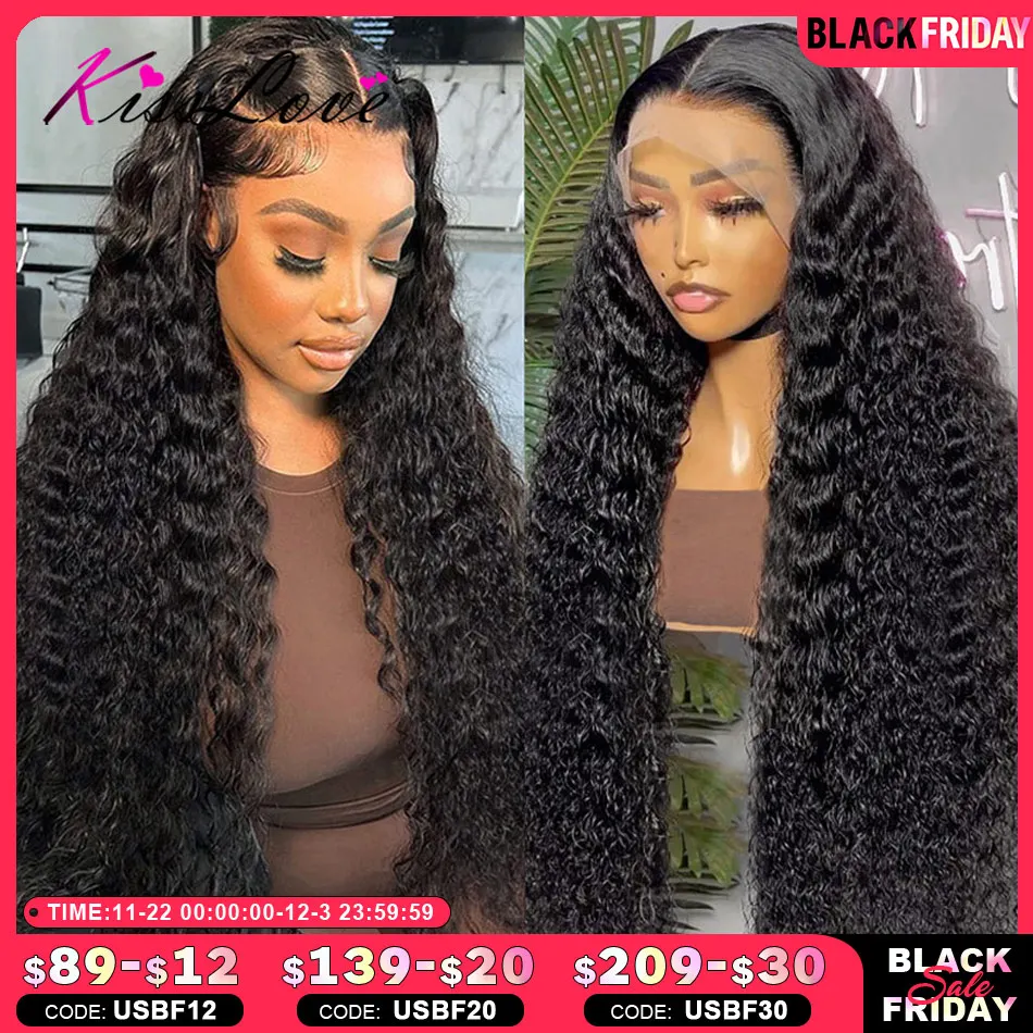 Deep Wave Wigs 13x6/13x4 HD Transparent Lace Front Human Hair Wigs 360 Lace Frontal Wig Human Hair Cury 5x5 HD Lace Closure Wigs