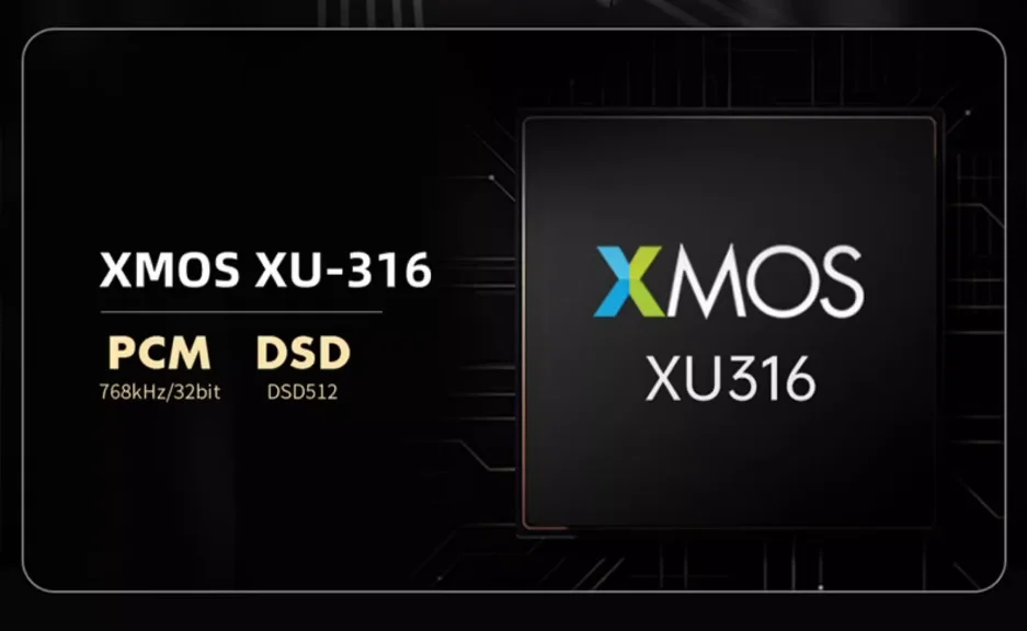XMOS XU316 USB digital interface supports MQA compatibility with Amanero Italian daughter card 4-layer board
