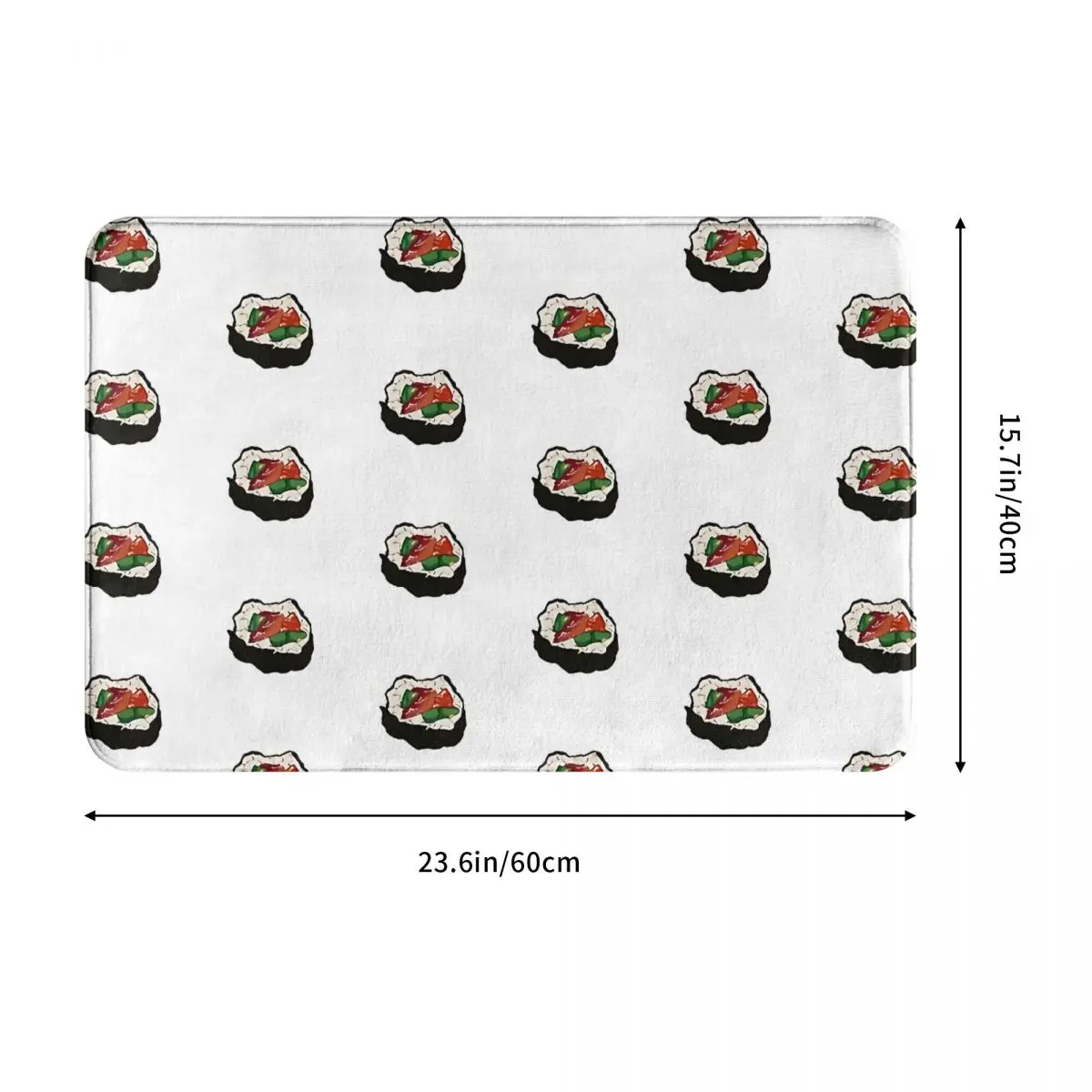 Sushi Food Bath Mat Cute Doormat Kitchen Carpet Entrance Door Rug Home Decor