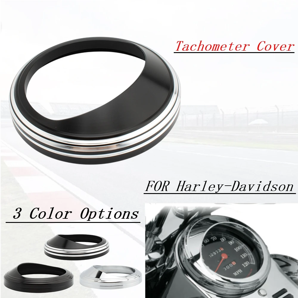 

5" Speedometer Gauge Bezel Visor Trim Ring Cover Aluminum For Harley Electra Glide Dyna Fat Boy Softail Road King Custom