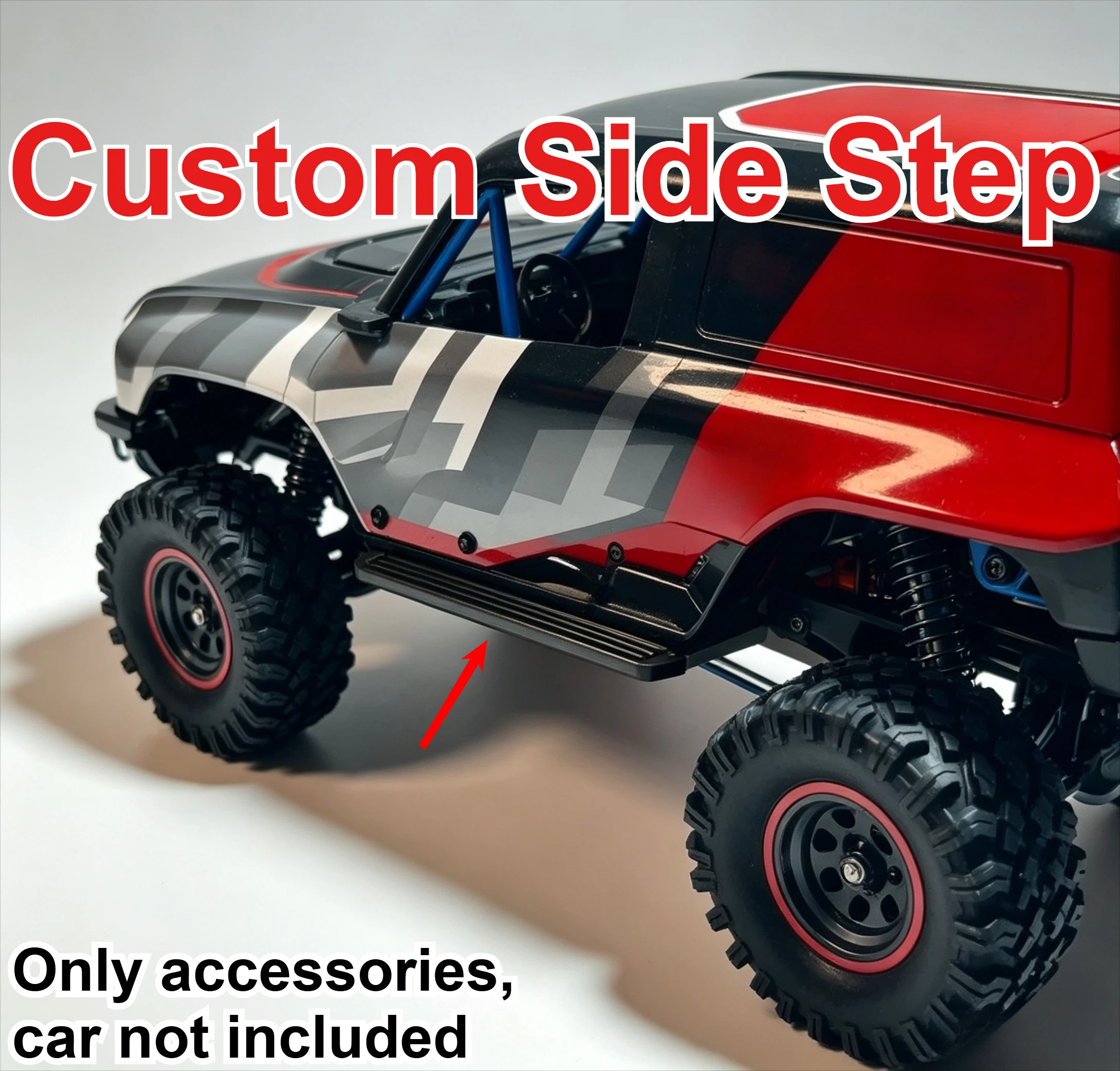 1/18 RC Off Road Car DIY Simulated Side Step Custom Model Number For MJX H18P Decorative Styling Decor Upgrade Mod Accessories