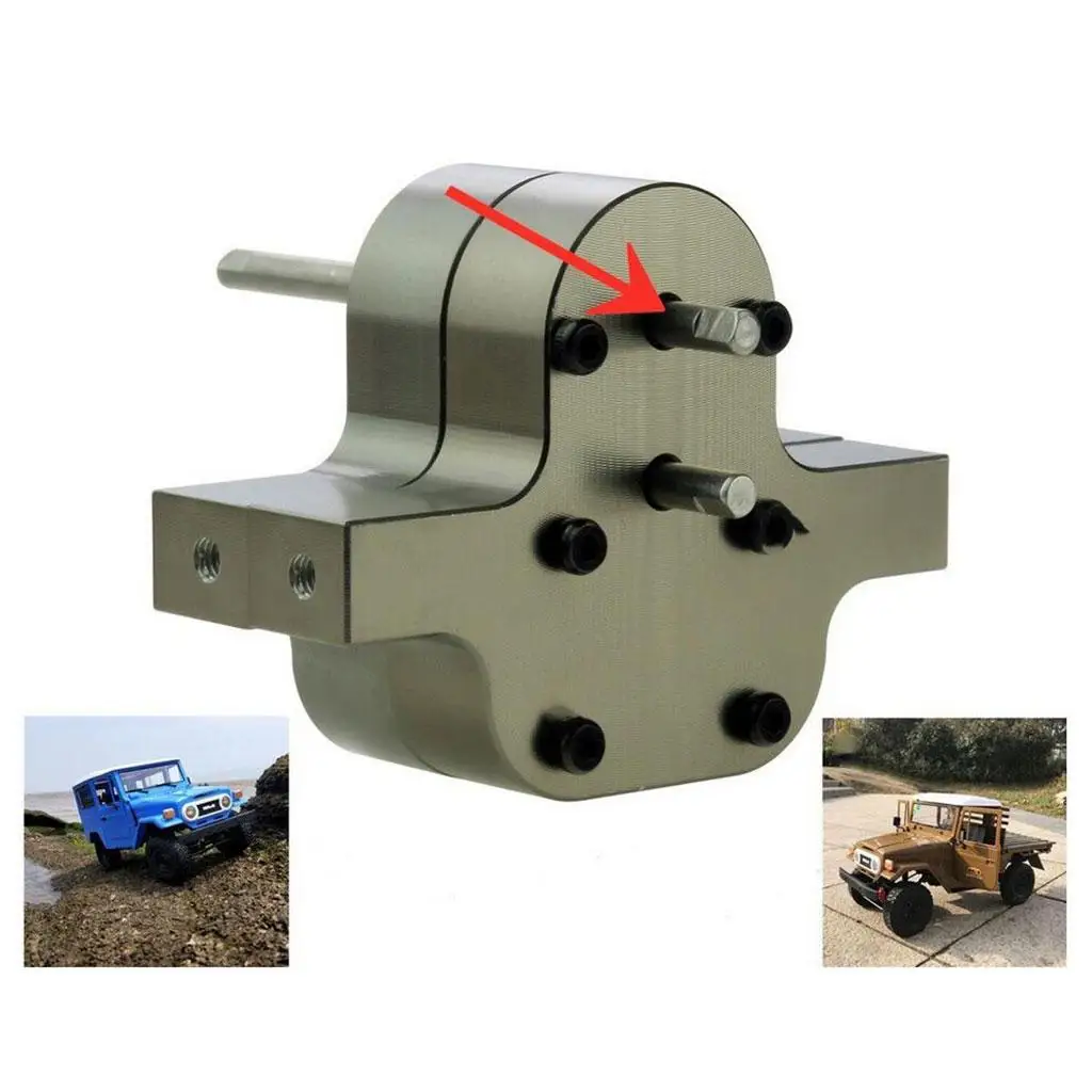 Full Metal Transfer Case for RC Crawler 1/12 D90 D91 D96 MN98 99S Car