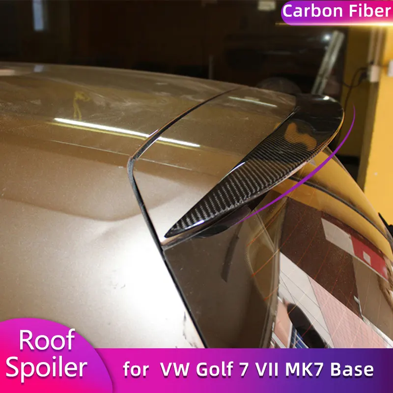 

Carbon Fiber Rear Roof Spoiler Wings for VW Golf 7 VII MK7 Standard 2014-2017 Non for GTI Car Rear Spoiler Wing Lip FRP