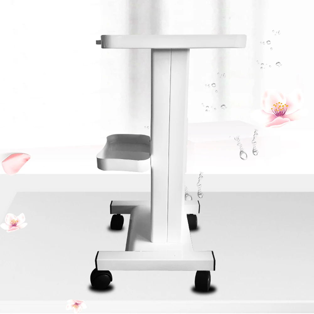 عربة ترولي الصالون - حامل عربة متنقل عربات دوارة طبية للتجويف بالموجات فوق الصوتية RF Machine Manicure Spa Shelf White #1