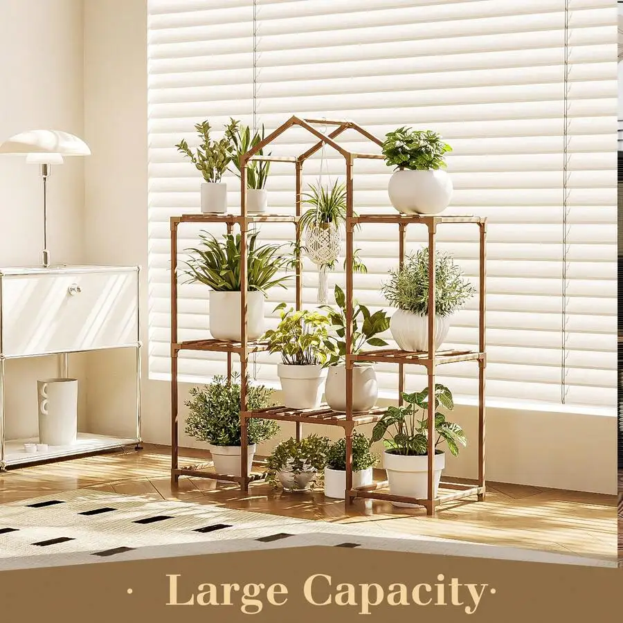 Plant Stand Indoor Hanging Plant Shelf Outdoor Large Plant Rack For Multiple Plants Boho Home Decor Plant Gift For Mom Woman image 4