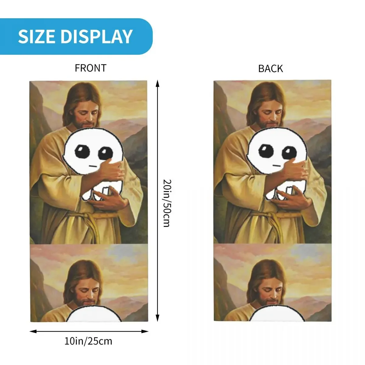 Holding Autism  Tbh  Bandana Neck Warmer Men Women Winter Ski Hiking Scarf Gaiter Yippee Face Cover